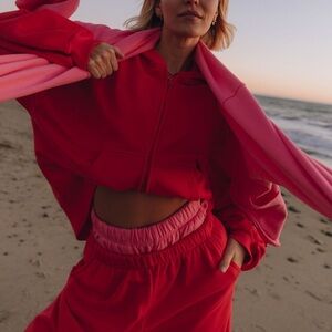 DAILY DRILLS HEART ZIP UP